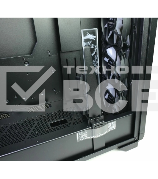 Компьютерный корпус MSI MPG GUNGNIR 300R AIRFLOW Midi Tower, EATX, 2xUSB 3.2 Gen 1, 1xUSB 3.2 Gen2 Type-C,4x120мм PWM ARGb Fan, ARGb+PWM Control Board, Tempered Glass Window