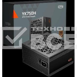 Блок питания ПК Power Supply PCCooler, 750W 80+ Bronze (ATX, ATX 3.1, Non-modular, 1x24(20+4)pin 550мм, 2xCPU*2 8(4+4)pin 650мм, 2xPCIe*2 8(6+2)pin 500мм, 1x12V-2x6 600мм, 6xSATA*3+MOLEX4pin*2, Active, 120x120мм, 140x150x86mm, APFC, OVP/UVP/OCP/SCP/OTP/OPP/SPD)