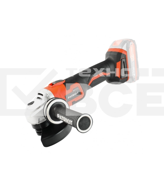 Угловая шлифовальная машина (УШМ) PATRIOT PATRIOT AG 125Li UES (Без ЗУ и АКБ) в коробке, двигатель: бесщеточный, 8000об/мин