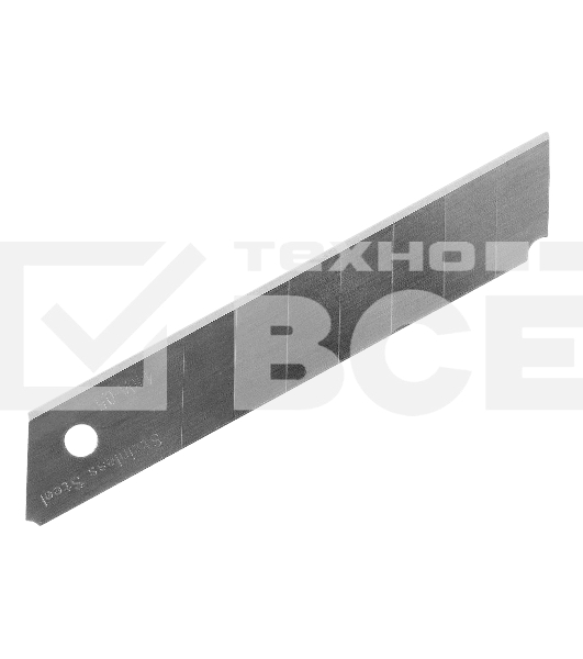 Лезвия Denzel 18 мм, нерж. сталь 440, 0,5 мм, 5 шт.