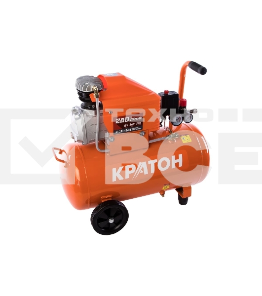 Компрессор КРАТОН AC-280-40-D Dпрямой 220В 2000Вт 280л/мин ресивер40л 32кг