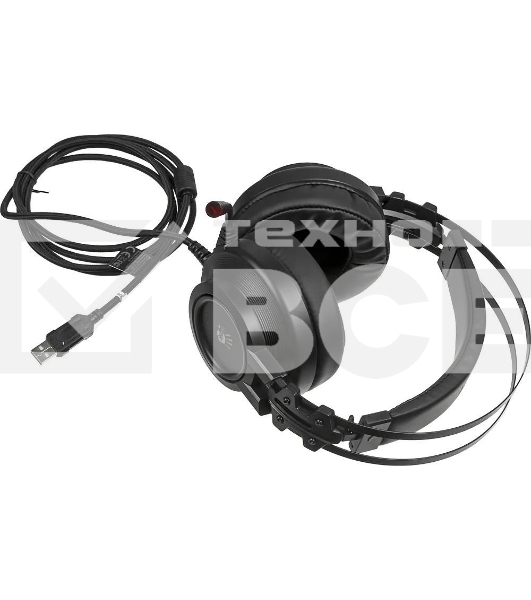 Гарнитура проводная с микрофоном A4 Bloody G525 черный 2м мониторные оголовье (G525 BLACK)