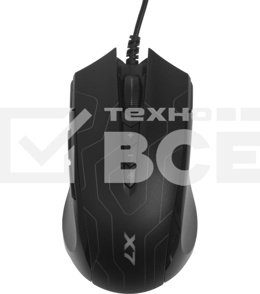 Мышь проводная A4Tech X89 Maze черный, 2400 dpi, USB, кнопки - 8