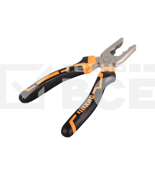 Плоскогубцы Вихрь 200 мм., никелированные, двухкомпонентные рукоятки