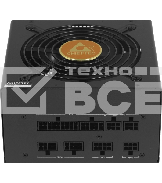 Блок питания Chieftec Polaris PPS-750FC, 750Вт, 80 PLUS Gold, 120мм, модульный, черный