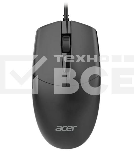 Комплект клавиатура+мышь Acer OCC500 проводной, USB, 1200 DPI, черный