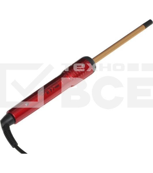 Щипцы для завивки волос Sinbo SHD 7077 красный/золотистый, 10 мм, 200 °C, 1 режим