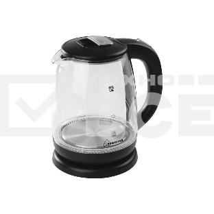 Чайник электрический Homestar HS-1018 1,8л, стекло, черный, 1500 Вт (12)