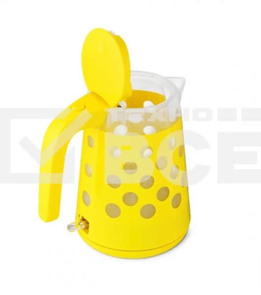 Чайник BQ KT1713P Yellow. Мощность:2200 Вт, Объем 1,7л, LED подсветка