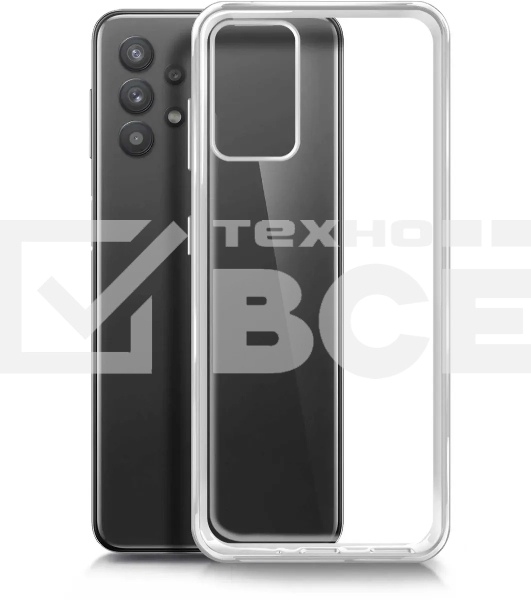 Чехол (клип-кейс) BoraSCO для Samsung Galaxy A32 прозрачный (39874)