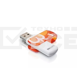 Флеш диск 32GB PHILIPS VIVID2.0 32GB, USB 2.0