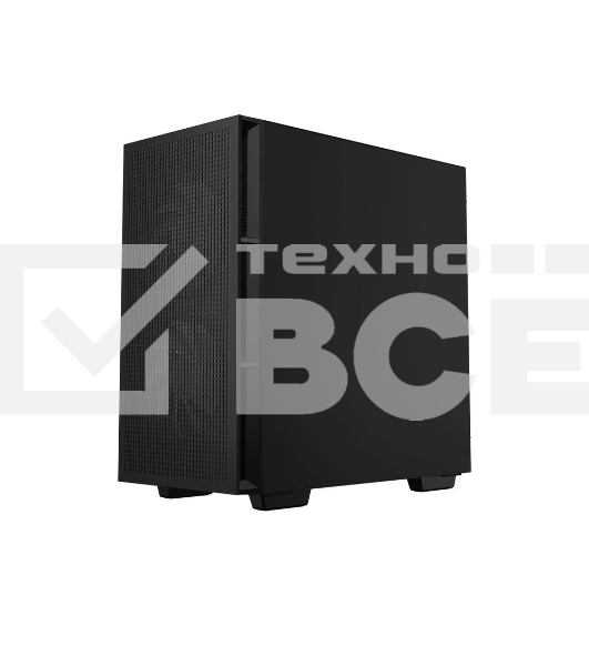 Компьютерный корпус Deepcool CH360 без БП, боковое окно (закаленное стекло), 2x140мм ARGB LED вентилятор спереди и 1x120мм ARGB LED вентилятор сзади, черный, mATX