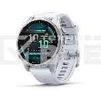 Смарт-часы Garmin Fenix 8 AMOLED серебристый, белый 43мм, фото 1