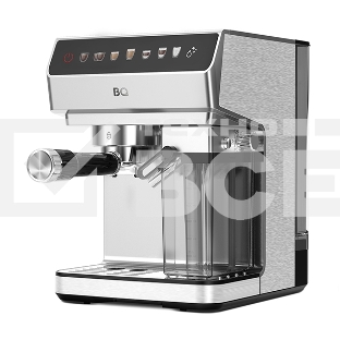 Кофеварка рожковая BQ CM7004 серебристый, исп. кофе - молотый, 1,6 л, 1450 Вт, 20 бар