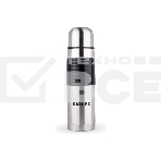 Термос Diolex DXR-500-1 500 мл. с узким горлом, резиновая встака на корпусе, нержавеющая сталь, фото 1