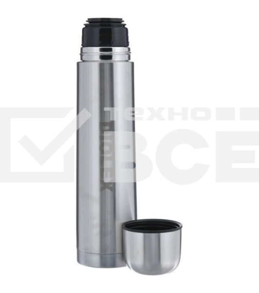 Термос Diolex DX-1000-B 1000 мл, с узкимгорлом, в чехле, нержавеющая сталь