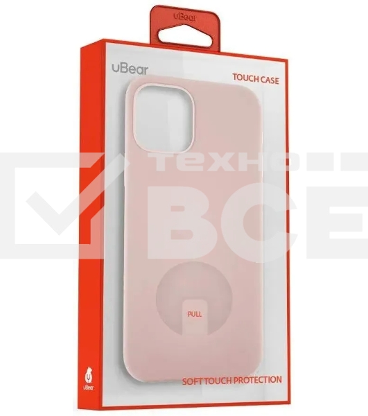 Чехол (клип-кейс) UBEAR Touch Case, для Apple iPhone 12 mini, светло-розовый [cs61lr54th-i20]