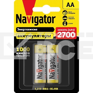 Аккумулятор NAVIGATOR NHR-2700-HR6-BP2, 1.2 В