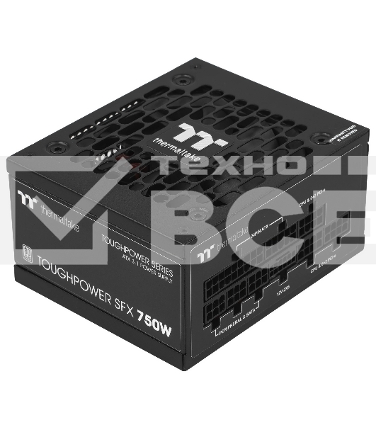 Блок питания Thermaltake SFX 750W Toughpower SFX750 Gen.5 80 PLUS platinum (20+4pin) APFC 90мм fan 8xSATA Cab Manag RTL