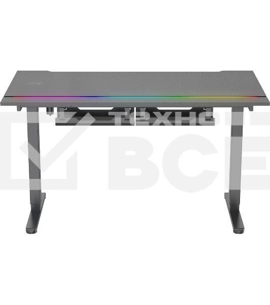 Стол для компьютера Cactus CS-EDXL-GbK столешница МДФ, черный карбон, каркас черный 140x60 см