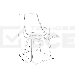 Стул для дома Бюрократ CH-K4_2 комплект 2 шт бежевый Holland 06 металл черный на ножках (CH-K4_1/HL07_2), фото2