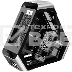 Компьютерный корпус JONSBO TR03-G Silver без БП, боковая панель из закаленного стекла, mini-ITX, micro-ATX, ATX, серебристый, фото11