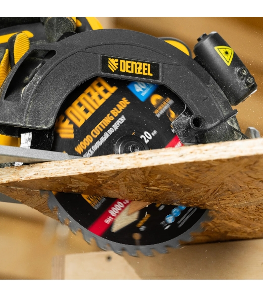 Пильный диск по дереву Denzel ф185 х 20 мм, 40 зубьев 733317
