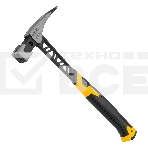 Молоток кровельщика Denzel 600 г, цельнокованый, боек с магнитом, двухкомп. обрезин. рук-ка, фото 1