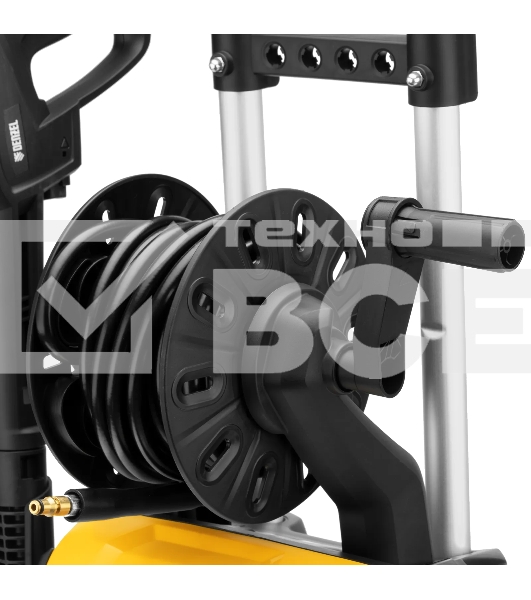 Моечная машина высокого давления Denzel R-180D, 2200 Вт, 180 бар, 380 л/ч, с барабаном