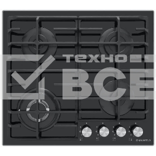 Газовая варочная панель Maunfeld EGHG.64.63CB/G, 4 конфорки, закаленное стекло, черный