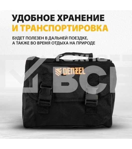 Компрессор автомобильный Denzel AC-37, 12 В, 7 атм 37 л/мин, 58055