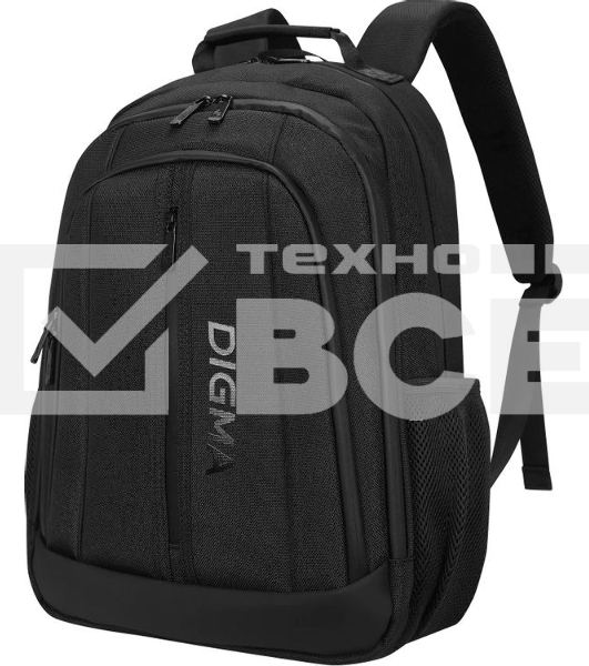 Рюкзак для ноутбука 15.6' Digma Stash S2 черный полиэстер (DGbP15S2BK)