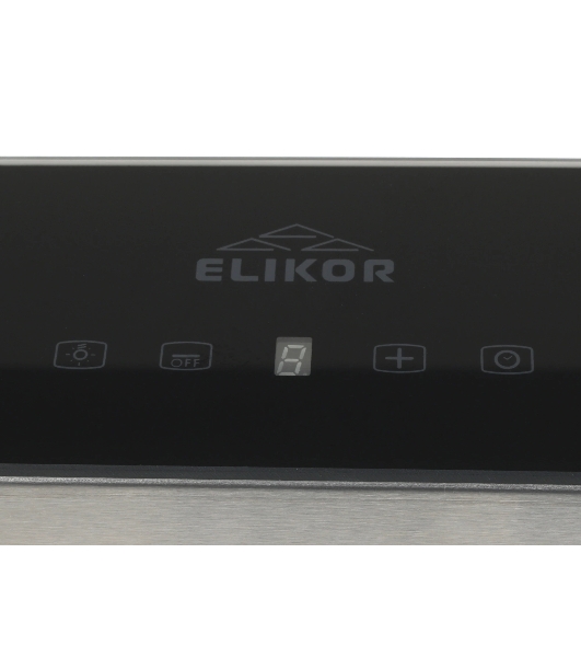 Вытяжка каминная Elikor Агат 60Н-1000-Е4Д серебристый/черный, 59 см, 1000 куб. м/ч, 59 дБ