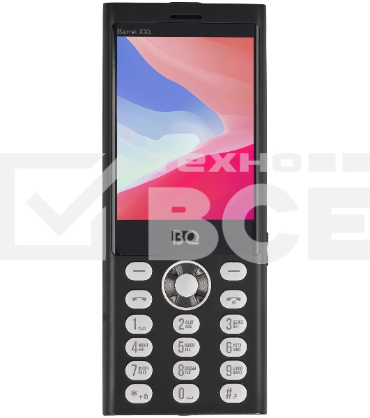 Мобильный телефон BQ 3598 Barrel XXL черный/серебристый
