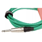 Кабель гитарный FORCE FGC-09/3 GR1/4' TS Jack - 1/4' TS Jack, высококачественный, малошумящий с проводниками из безкислородной меди OFC, диаметр 6 мм, профессиональные металлические разъемы, длина 3 м, цвет зеленый, фото4