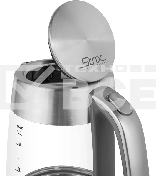 Чайник электрический Red Solution RK-G138 1.7л. 2200Вт серый (корпус: стекло)