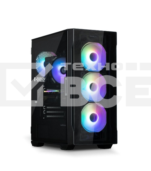 Компьютерный корпус MidiTower Zalman I3 NEO TG Black (ATX, front mesh, TG window, USB2.0 x1, USB3.0x2, 4x120mm RGB fan, без БП) (I3 NEO TG Black)