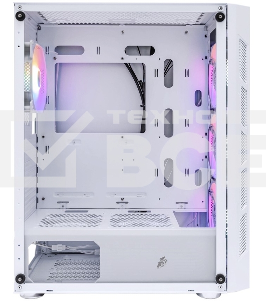 Компьютерный корпус 1STPLAYER FIREBASE XP White / ATX / 4x120mm LED fans / XP-WH-4F1-W