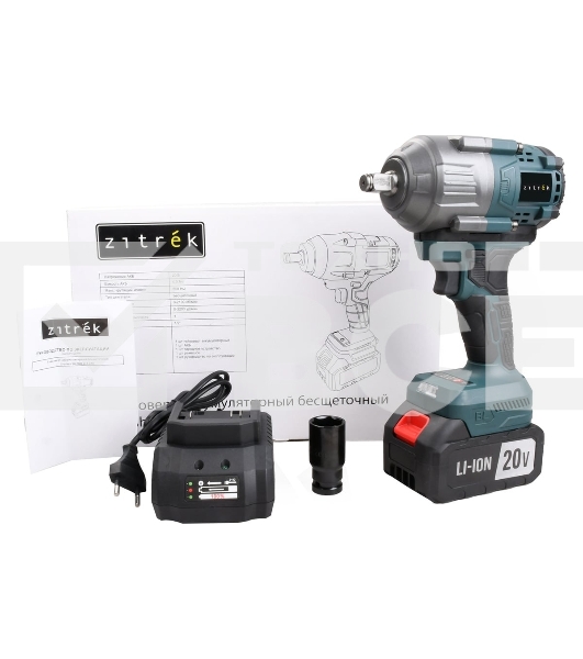 Гайковерт Zitrek Crusher 20 PRO аккум. патрон:квад.1/2