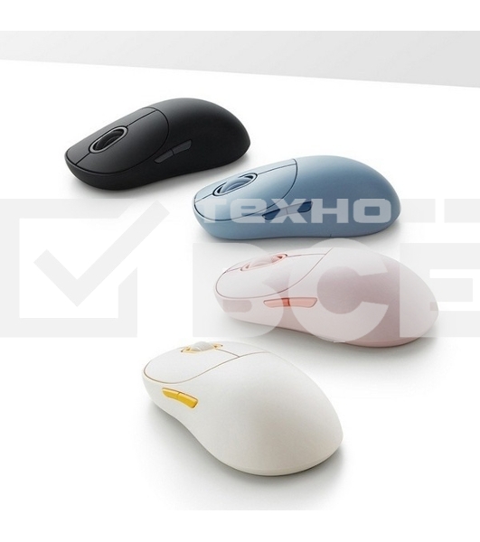 Мышь беспроводная Xiaomi Wireless Mouse 3 синий, 1200 dpi, радиоканал, Bluetooth, USB, кнопки - 5