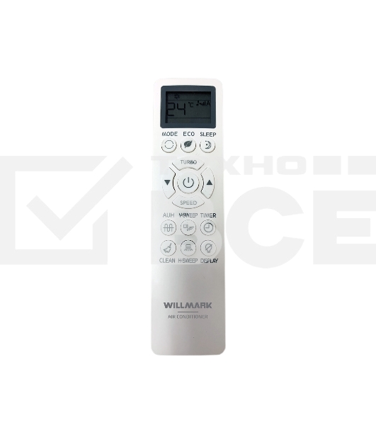 Кондиционер сплит-система Willmark ACS-24CH 24000 BTU, 70 м², охлаждение, обогрев, осушение, белый