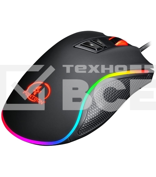 Мышь проводная Jet.A Panteon PS88 черный, 6200 dpi, USB, кнопки - 9