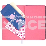 Блокнот Moleskine LIMITED EDITION SAKURA LESU08QP060 Large 130х210мм, обложка текстиль, 176 страниц, линейка, синий, 2025, фото4