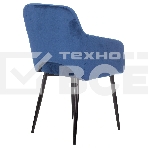 Кресло компьютерное Бюрократ CH-380F сапфировый Italia 17 на ножках металл черный, фото4