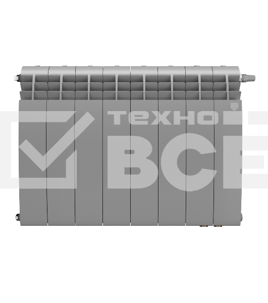 Радиатор Royal Thermo BiLiner 500 Silver Satin VR80 - 8 секц.