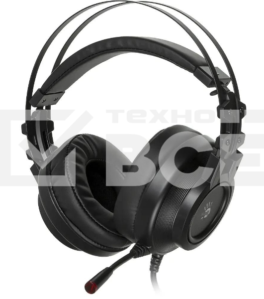 Гарнитура проводная с микрофоном A4 Bloody G525 черный 2м мониторные оголовье (G525 BLACK)