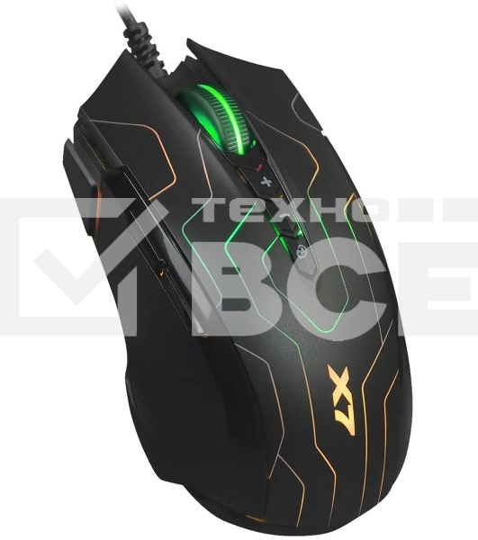 Мышь проводная A4Tech X89 Maze черный, 2400 dpi, USB, кнопки - 8
