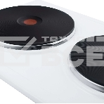 Электрическая варочная панель Maunfeld EEHE.32.4W, конфорок: 2 шт., эмаль, независимая, белый, фото6