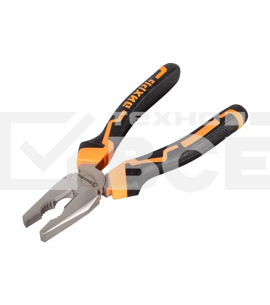 Плоскогубцы Вихрь 200 мм., никелированные, двухкомпонентные рукоятки