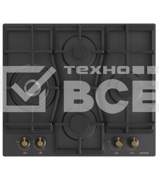 Газовая варочная панель Gorenje GW6D42CLB черный